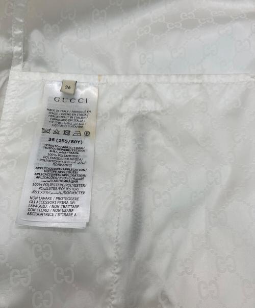 GUCCI（グッチ）GUCCI (グッチ) ナイロンジャケット ホワイト サイズ:36の古着・服飾アイテム