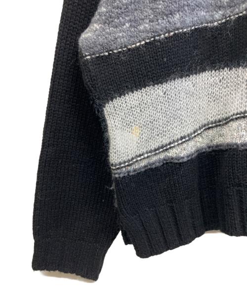 A NOVEL DAY.（ア ノーベル デイ）A NOVEL DAY. (ア ノーベル デイ) 厚手ニット ブラック×グレー サイズ:2 未使用品の古着・服飾アイテム
