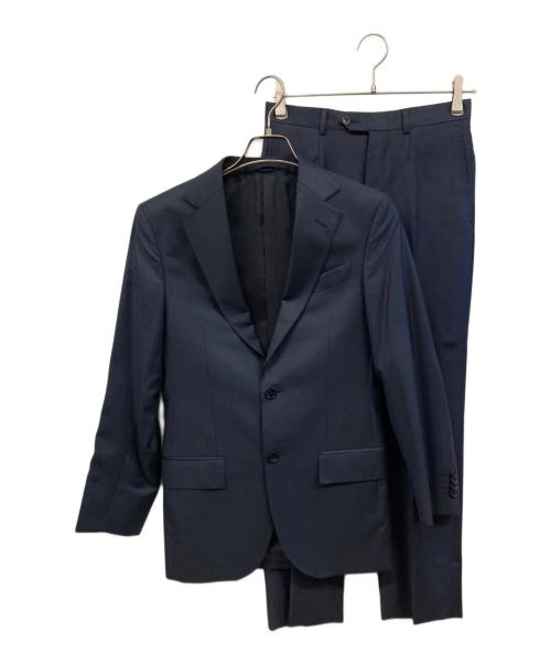 ERMENEGILDO ZEGNA（エルメネジルド・ゼニア）ERMENEGILDO ZEGNA (エルメネジルド・ゼニア) セットアップスーツ ネイビー サイズ:7−42Cの古着・服飾アイテム