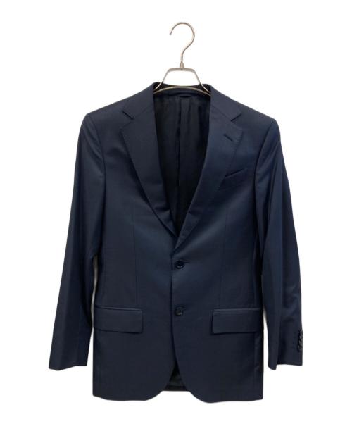 ERMENEGILDO ZEGNA（エルメネジルド・ゼニア）ERMENEGILDO ZEGNA (エルメネジルド・ゼニア) セットアップスーツ ネイビー サイズ:7−42Cの古着・服飾アイテム