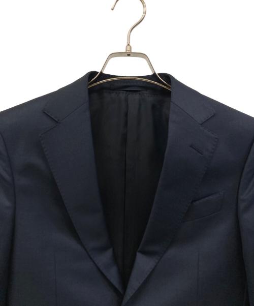 ERMENEGILDO ZEGNA（エルメネジルド・ゼニア）ERMENEGILDO ZEGNA (エルメネジルド・ゼニア) セットアップスーツ ネイビー サイズ:7−42Cの古着・服飾アイテム