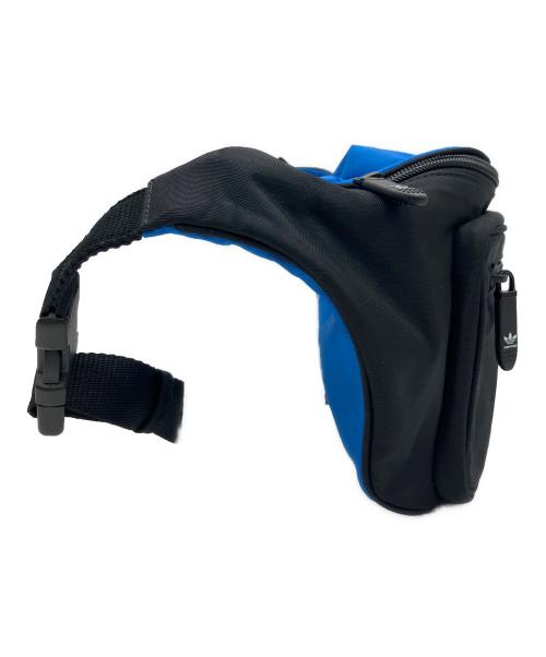 adidas（アディダス）adidas (アディダス) BALENCIAGA (バレンシアガ) ボディバッグ ブラック×ブルーの古着・服飾アイテム