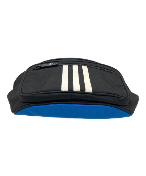 adidas（アディダス）adidas (アディダス) BALENCIAGA (バレンシアガ) ボディバッグ ブラック×ブルーの古着・服飾アイテム