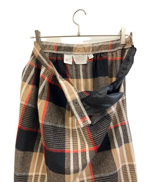 PENDLETON（ペンドルトン）PENDLETON (ペンドルトン) チェックスカート ブラウン×ブラック サイズ:8の古着・服飾アイテム