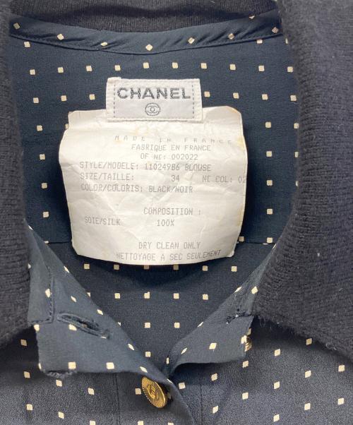 CHANEL（シャネル）CHANEL (シャネル) 長袖ブラウス ブラック サイズ:34の古着・服飾アイテム