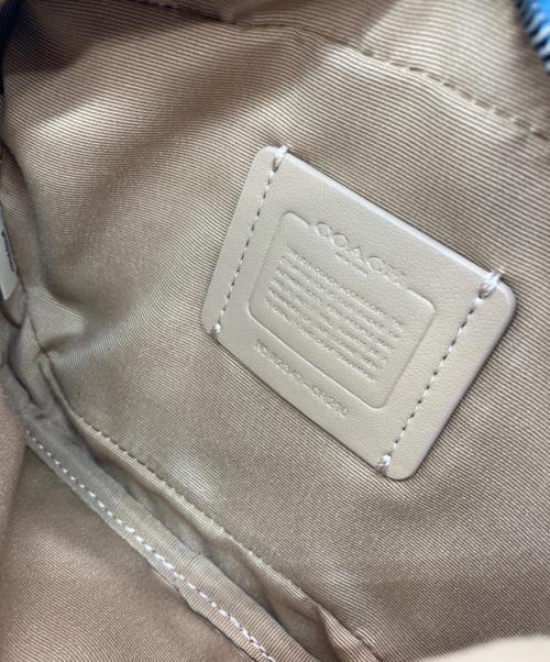 COACH（コーチ）COACH (コーチ) ボディバッグ ブルー×ホワイトの古着・服飾アイテム