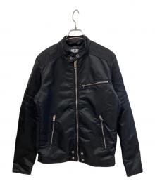 DIESEL（ディーゼル）の古着「ライダースジャケット」｜ブラック