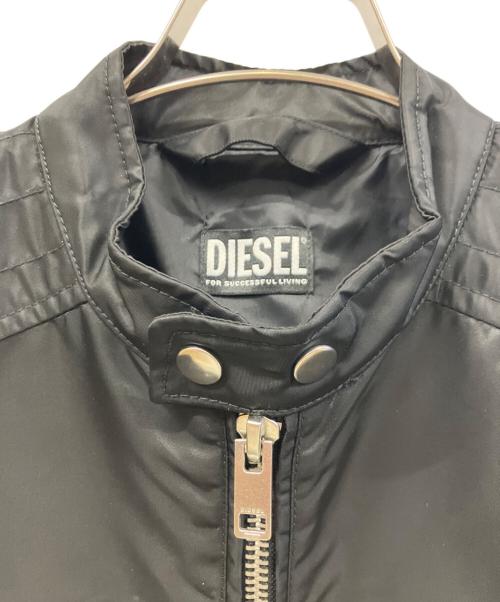 DIESEL（ディーゼル）DIESEL (ディーゼル) ライダースジャケット ブラック サイズ:Mの古着・服飾アイテム