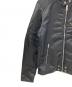 DIESEL (ディーゼル) ライダースジャケット ブラック サイズ:M：14000円