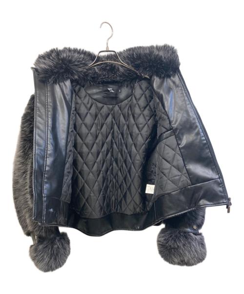 start exceed end（スタートエクシードエンド）start exceed end (スタートエクシードエンド) フェイクファージャケット ブラック サイズ:Mの古着・服飾アイテム