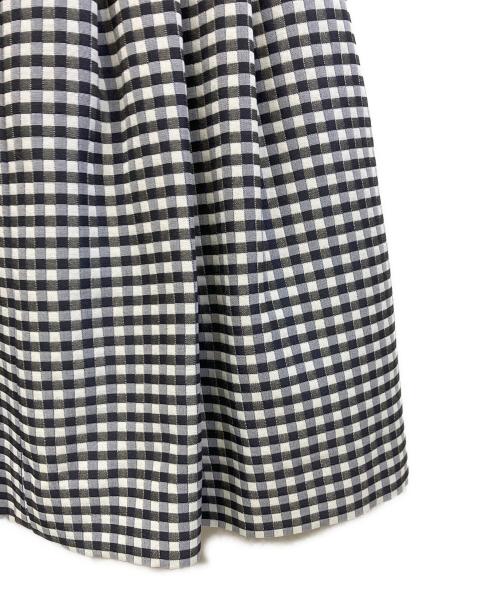 Rene（ルネ）Rene (ルネ) 半袖ワンピース ホワイト×ネイビー サイズ:36の古着・服飾アイテム
