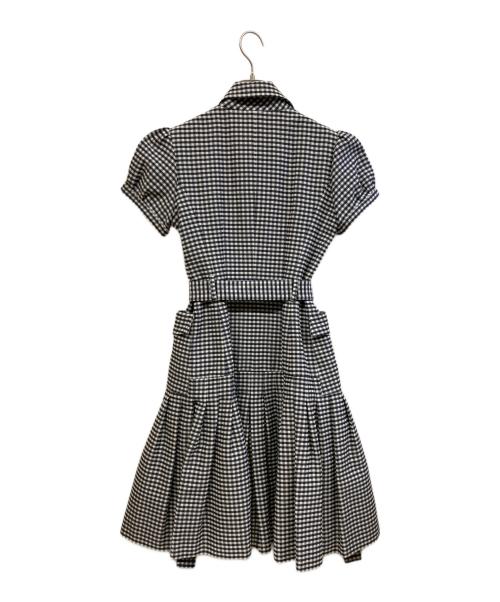 Rene（ルネ）Rene (ルネ) 半袖ワンピース ホワイト×ネイビー サイズ:36の古着・服飾アイテム