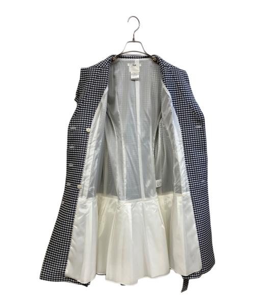 Rene（ルネ）Rene (ルネ) 半袖ワンピース ホワイト×ネイビー サイズ:36の古着・服飾アイテム