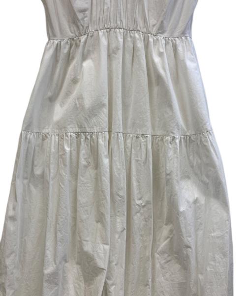 CLANE（クラネ）CLANE (クラネ) ノースリーブワンピース ホワイトの古着・服飾アイテム