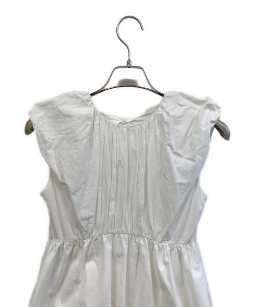 CLANE（クラネ）CLANE (クラネ) ノースリーブワンピース ホワイトの古着・服飾アイテム