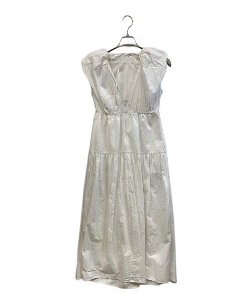 CLANE（クラネ）CLANE (クラネ) ノースリーブワンピース ホワイトの古着・服飾アイテム