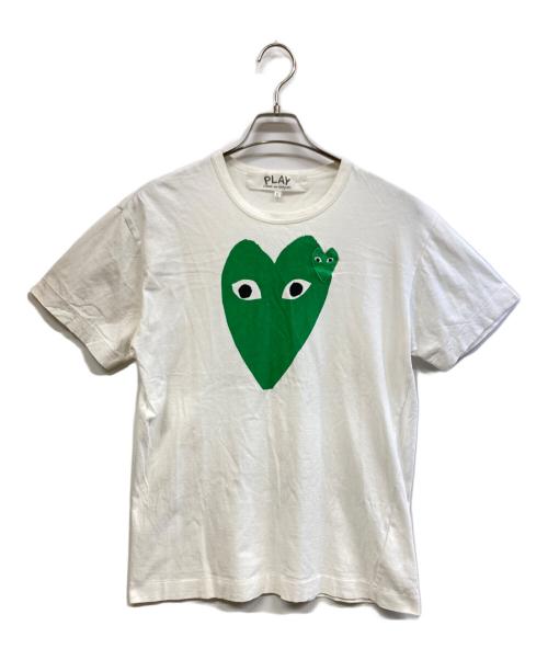 PLAY COMME des GARCONS（プレイコムデギャルソン）PLAY COMME des GARCONS (プレイコムデギャルソン) 半袖カットソー ホワイト サイズ:Lの古着・服飾アイテム