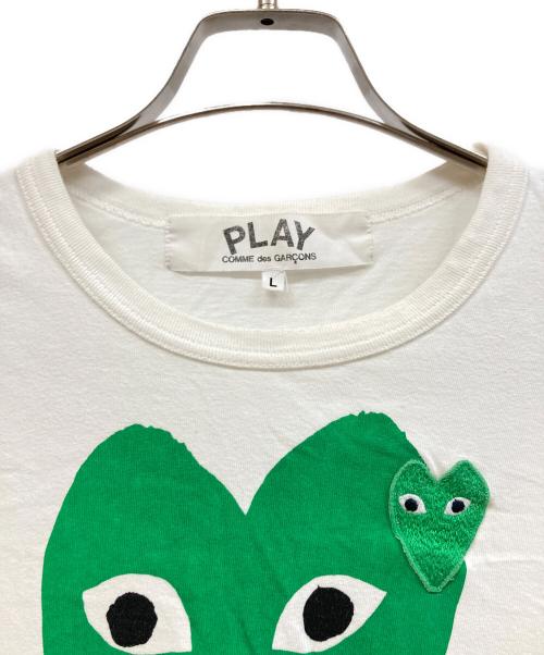 PLAY COMME des GARCONS（プレイコムデギャルソン）PLAY COMME des GARCONS (プレイコムデギャルソン) 半袖カットソー ホワイト サイズ:Lの古着・服飾アイテム