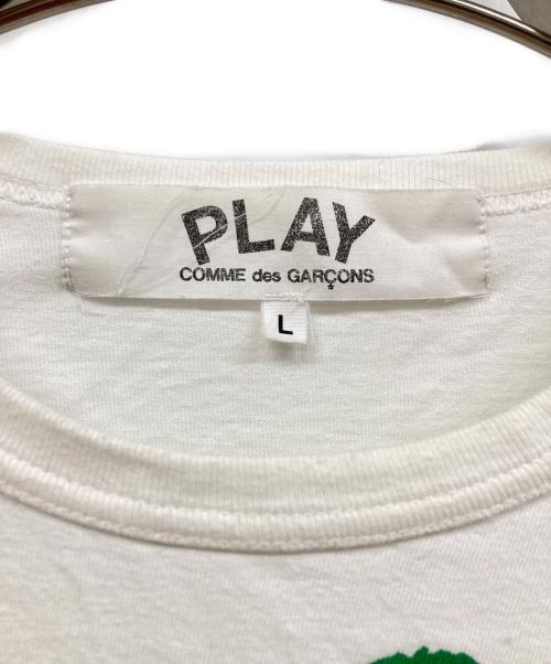 PLAY COMME des GARCONS（プレイコムデギャルソン）PLAY COMME des GARCONS (プレイコムデギャルソン) 半袖カットソー ホワイト サイズ:Lの古着・服飾アイテム