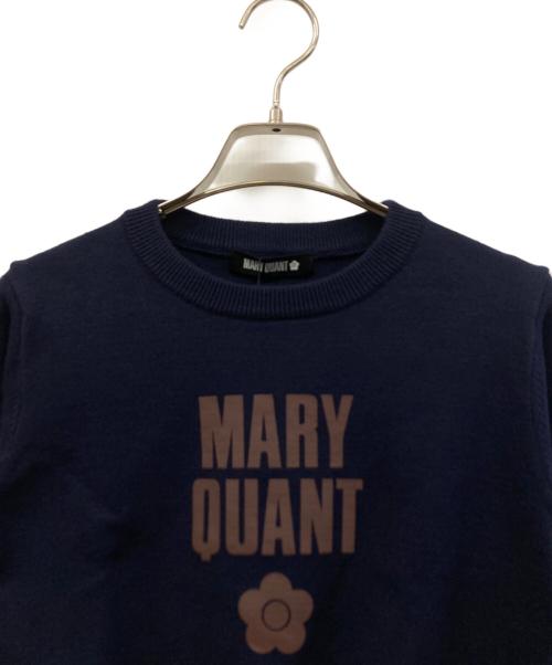 MARY QUANT（マリークヮント）MARY QUANT (マリークヮント) 薄手ニット ネイビー サイズ:M 未使用品の古着・服飾アイテム