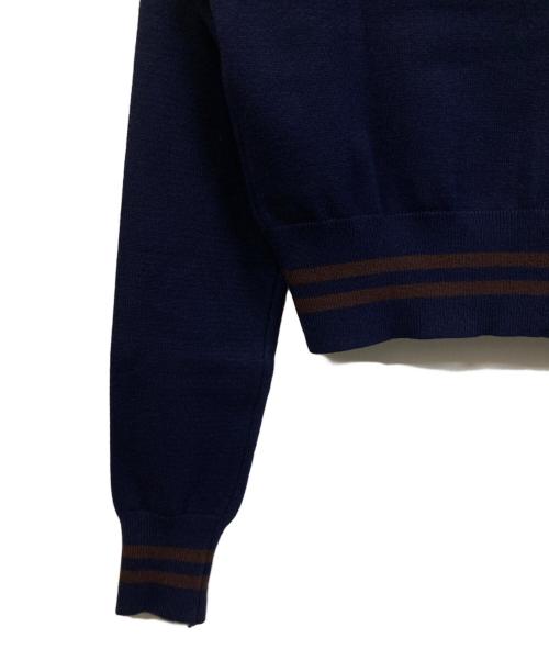 MARY QUANT（マリークヮント）MARY QUANT (マリークヮント) 薄手ニット ネイビー サイズ:M 未使用品の古着・服飾アイテム