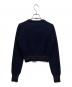 中古・古着 MARY QUANT (マリークヮント) 薄手ニット ネイビー サイズ:M 未使用品：7000円