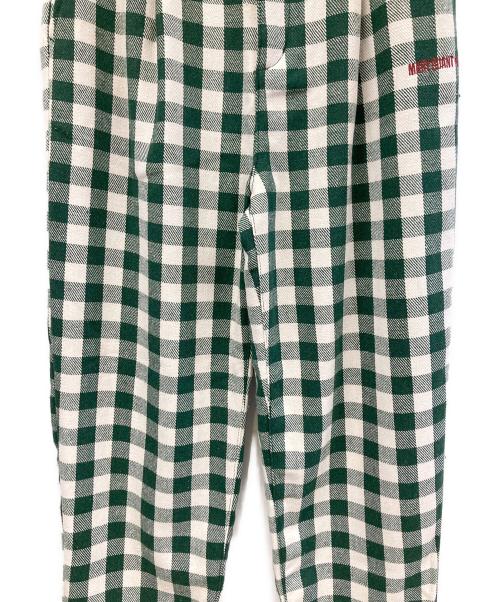 MARY QUANT（マリークヮント）MARY QUANT (マリークヮント) チェックパンツ グリーン サイズ:M 未使用品の古着・服飾アイテム