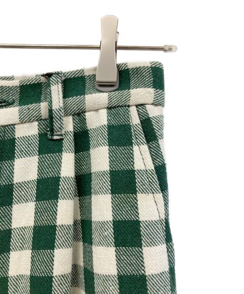 MARY QUANT（マリークヮント）MARY QUANT (マリークヮント) チェックパンツ グリーン サイズ:M 未使用品の古着・服飾アイテム