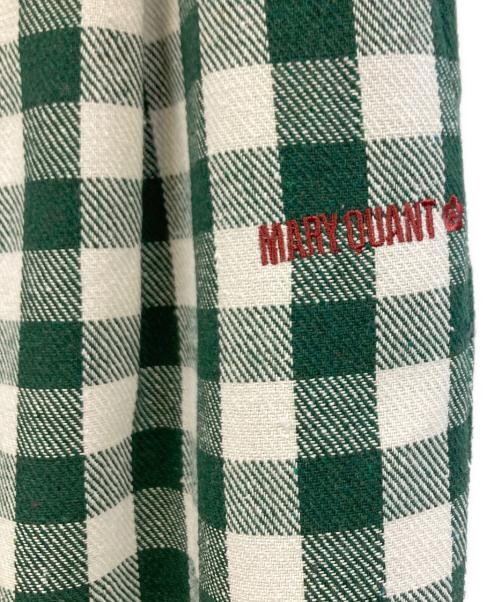 MARY QUANT（マリークヮント）MARY QUANT (マリークヮント) チェックパンツ グリーン サイズ:M 未使用品の古着・服飾アイテム