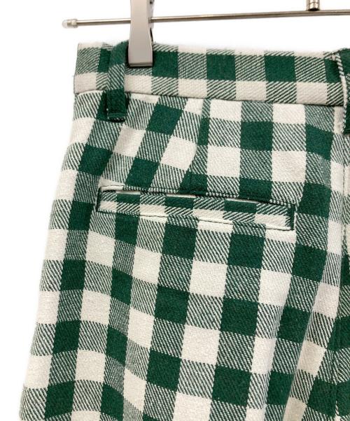 MARY QUANT（マリークヮント）MARY QUANT (マリークヮント) チェックパンツ グリーン サイズ:M 未使用品の古着・服飾アイテム