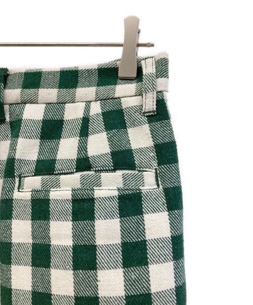 MARY QUANT（マリークヮント）MARY QUANT (マリークヮント) チェックパンツ グリーン サイズ:M 未使用品の古着・服飾アイテム