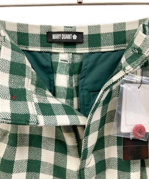 MARY QUANT（マリークヮント）MARY QUANT (マリークヮント) チェックパンツ グリーン サイズ:M 未使用品の古着・服飾アイテム