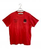OFFWHITEオフホワイト）の古着「半袖カットソー」｜レッド