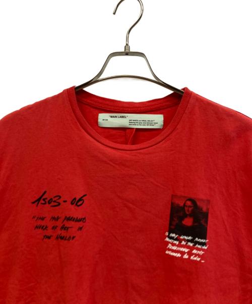 OFFWHITE（オフホワイト）OFFWHITE (オフホワイト) 半袖カットソー レッド サイズ:Sの古着・服飾アイテム