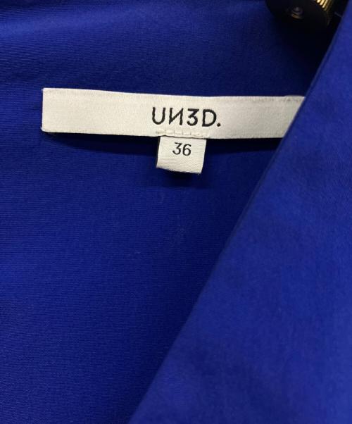 UN3D.（アンスリード）UN3D. (アンスリード) ノースリーブ・キャミソールワンピース ブルー サイズ:36の古着・服飾アイテム