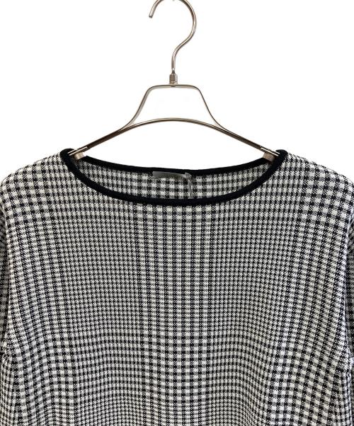 theory luxe（セオリーリュクス）theory luxe (セオリーリュクス) 薄手ニット ブラック×ホワイト サイズ:40 未使用品の古着・服飾アイテム