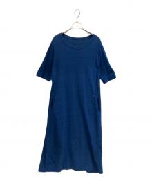 45R（フォーティファイブ・アール）の古着「半袖ワンピース」｜ブルー