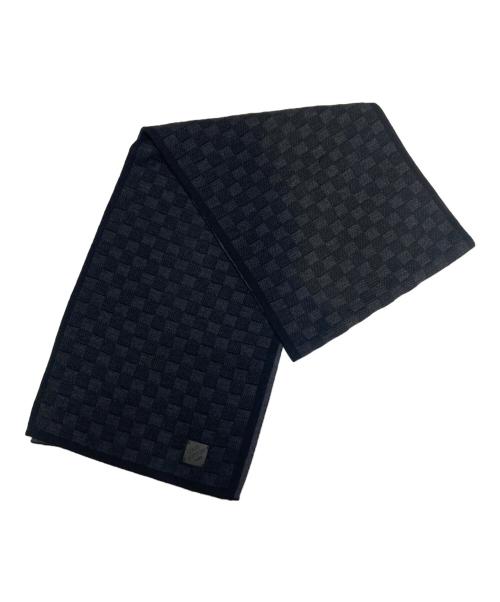 LOUIS VUITTON（ルイ ヴィトン）LOUIS VUITTON (ルイ ヴィトン) マフラー ブラックの古着・服飾アイテム