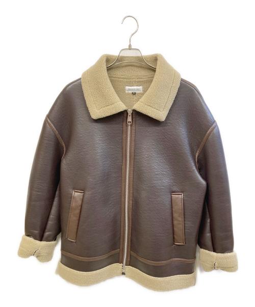 BALLAST ARK（バラストアーク）BALLAST ARK (バラストアーク) ムートンジャケット ブラウン サイズ:Mの古着・服飾アイテム