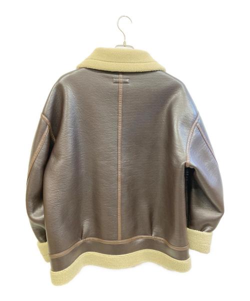BALLAST ARK（バラストアーク）BALLAST ARK (バラストアーク) ムートンジャケット ブラウン サイズ:Mの古着・服飾アイテム