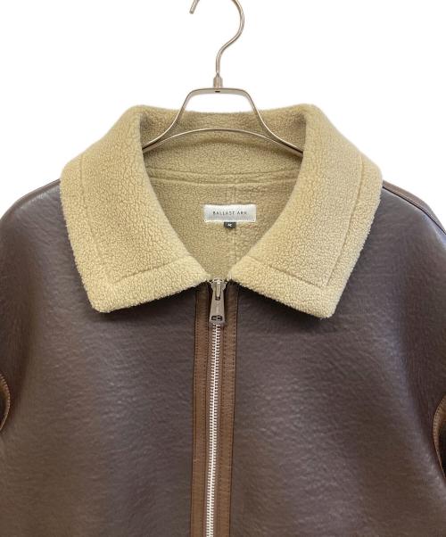 BALLAST ARK（バラストアーク）BALLAST ARK (バラストアーク) ムートンジャケット ブラウン サイズ:Mの古着・服飾アイテム