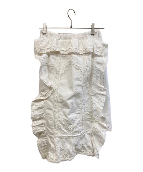 SLOBE IENA（スローブ イエナ）SLOBE IENA (スローブ イエナ) レーススカート ホワイト サイズ:Fの古着・服飾アイテム