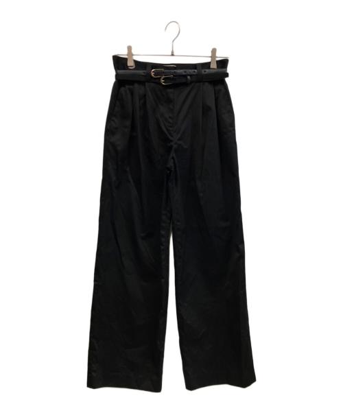 ATTISESSION（アティセッション）ATTISESSION (アティセッション) ストレートパンツ ブラック サイズ:38の古着・服飾アイテム