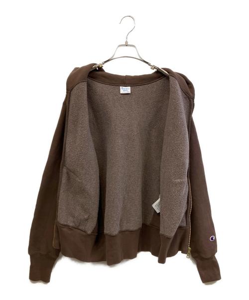 Champion（チャンピオン）Champion (チャンピオン) ジップパーカー ブラウン サイズ:Mの古着・服飾アイテム