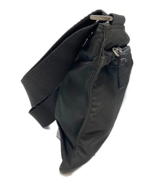 PRADA（プラダ）PRADA (プラダ) ナイロンサコッシュ ブラック×グリーンの古着・服飾アイテム