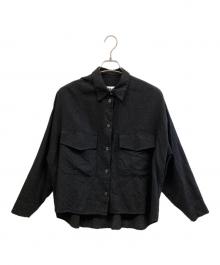 MM6 Maison Margiela（エムエムシックスメゾンマルジェラ）の古着「長袖シャツ」｜ブラック