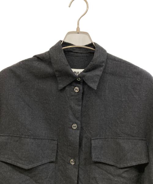 MM6 Maison Margiela（エムエムシックスメゾンマルジェラ）MM6 Maison Margiela (エムエムシックスメゾンマルジェラ) 長袖シャツ ブラック サイズ:40の古着・服飾アイテム