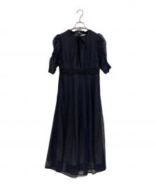 LeJa（レジャ）の古着「半袖ワンピース」｜ネイビー