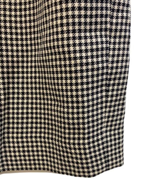 MISS Dior（ミスディオール）MISS Dior (ミスディオール) ウールスカート ブラック×アイボリー サイズ:Lの古着・服飾アイテム