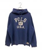 POLO RALPH LAURENポロ・ラルフローレン）の古着「プルオーバーパーカー」｜ネイビー
